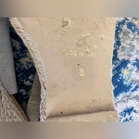 Garnet Hill Espadrille Wedge Sandals 8 - Picture 9 of 9